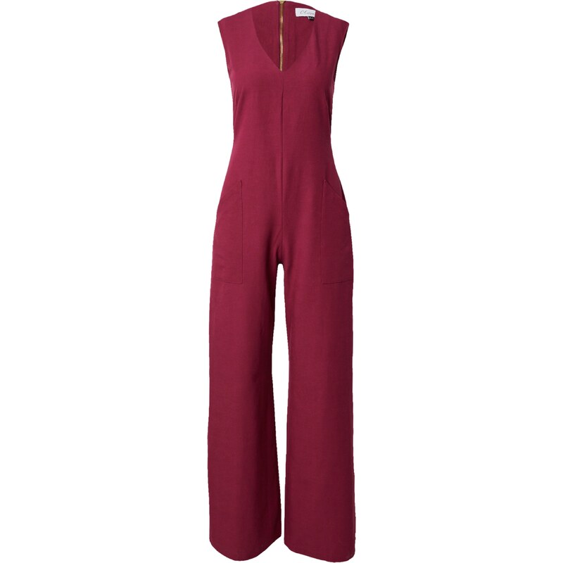 Closet London Overal burgundská červeň