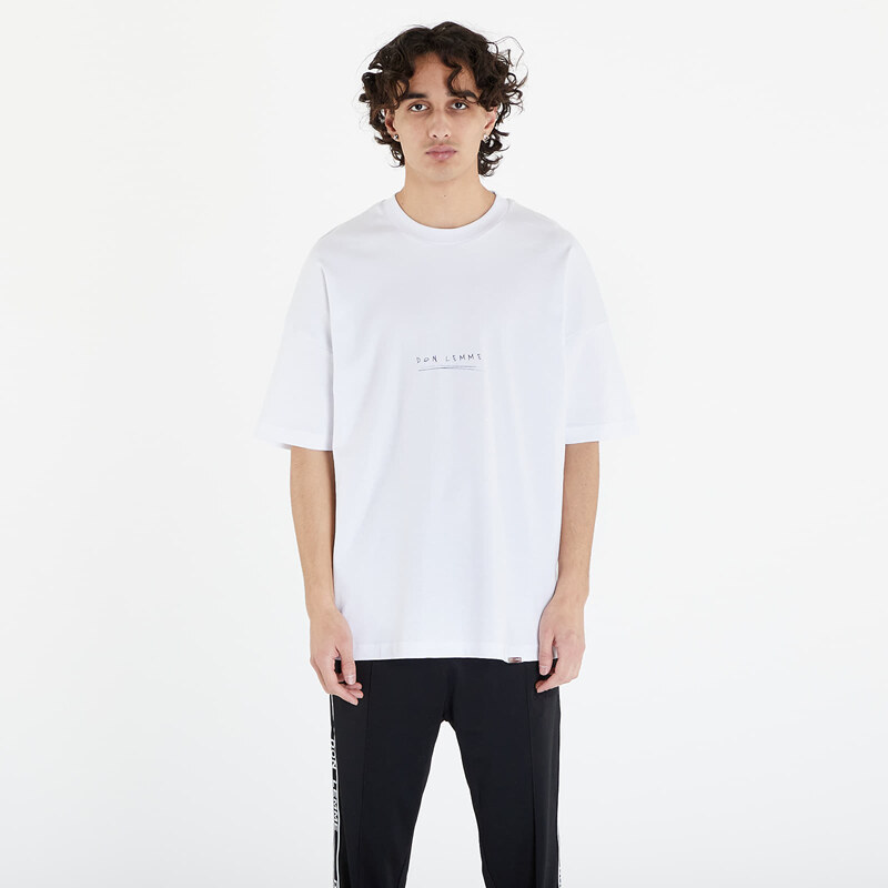 Pánské tričko Don Lemme Scribble Oversized T-Shirt White