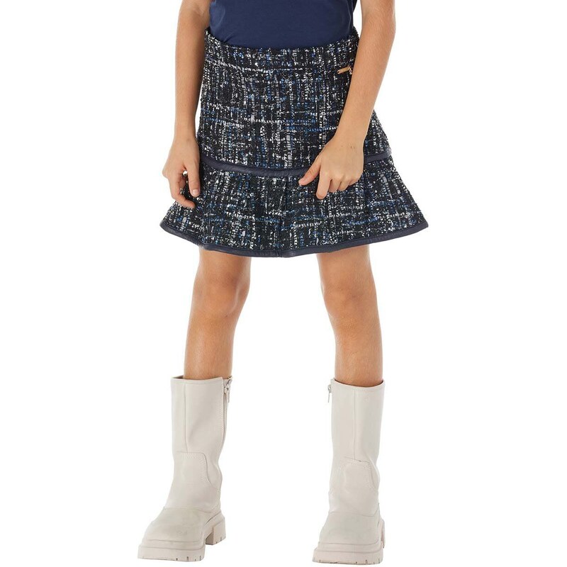 Dětská sukně Guess tmavomodrá barva, mini, áčková