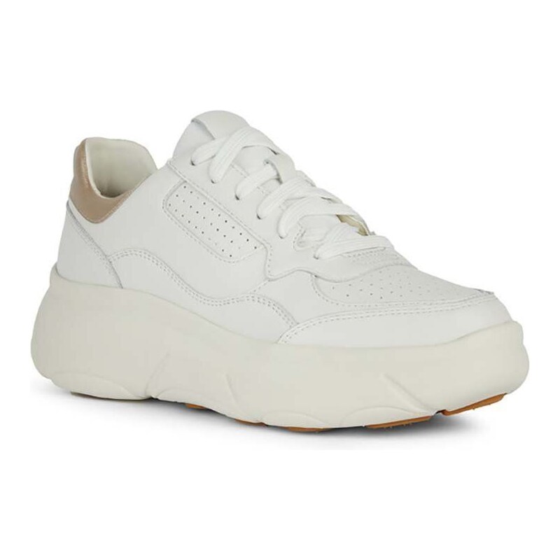 Kožené sneakers boty Geox D NEBULA 2.0 X bílá barva, D45NHB 046NF C1000