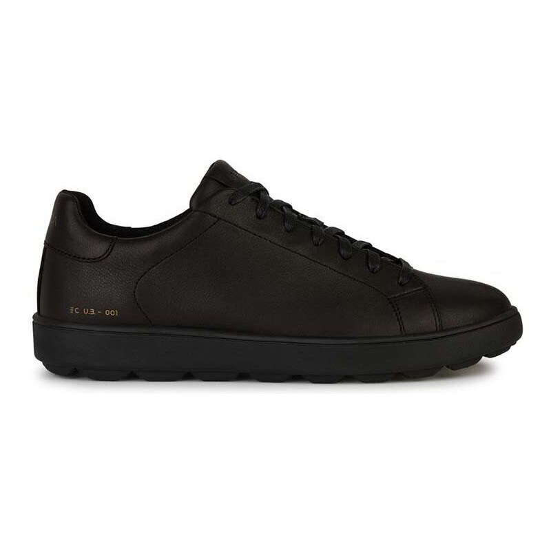 Kožené sneakers boty Geox U SPHERICA ECUB-1 černá barva, U45GPC 00085 C9999