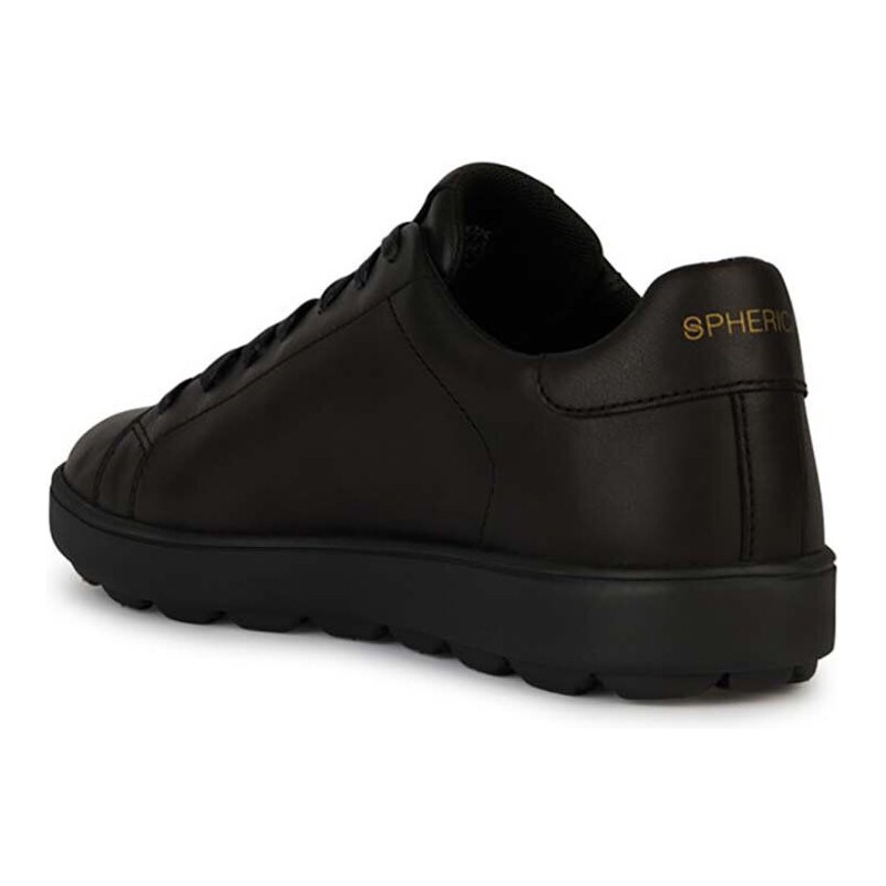 Kožené sneakers boty Geox U SPHERICA ECUB-1 černá barva, U45GPC 00085 C9999