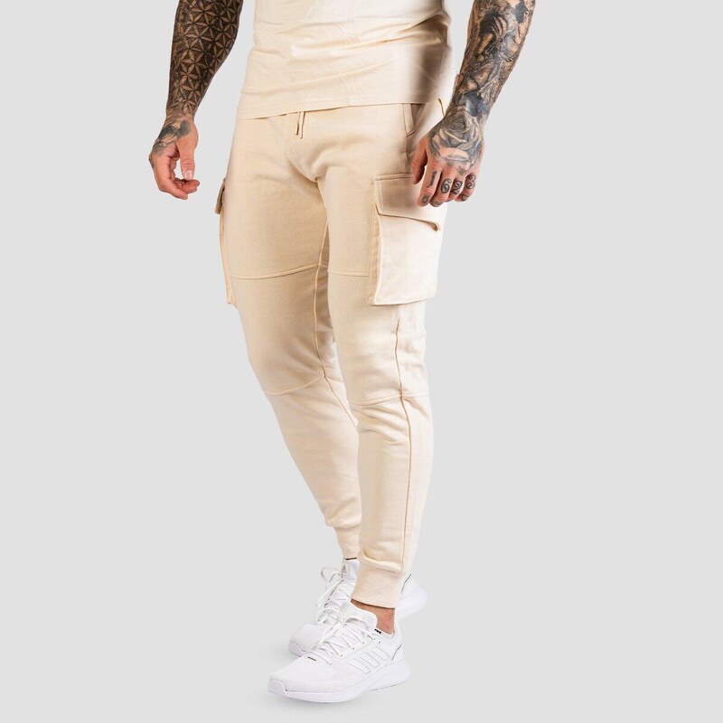 GYMBEAM Tepláky pánské fitness slim TRN