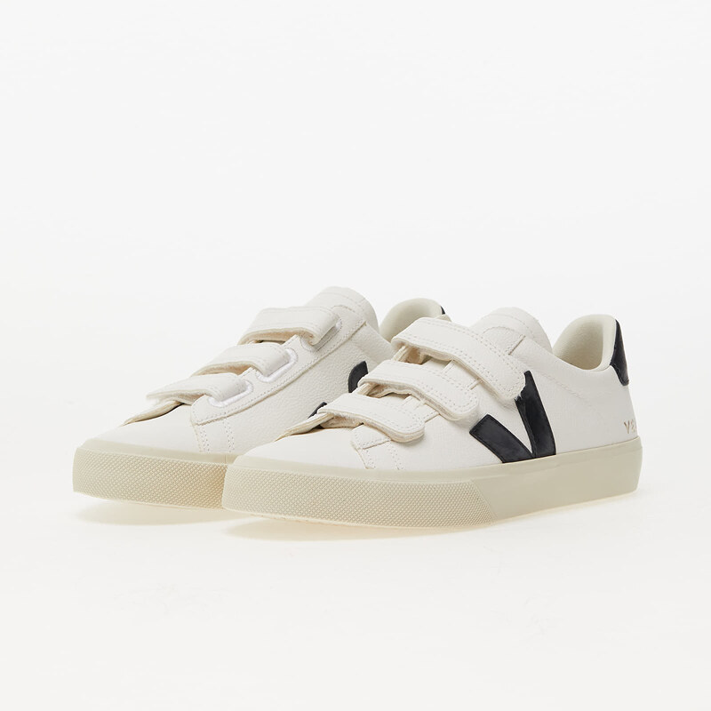 Veja W Recife Logo Chromefree Leather Extra White/ Black