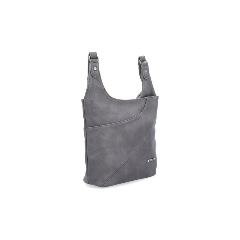 Prostorná crossbody kabelka Famito 8026 TS šedá 115668035