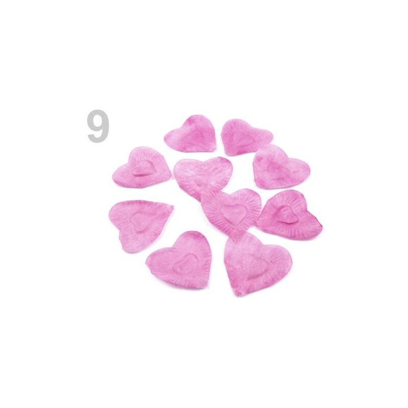 Plátky růží srdíčka (1 sáček) - 9 fialová světlá Stoklasa
