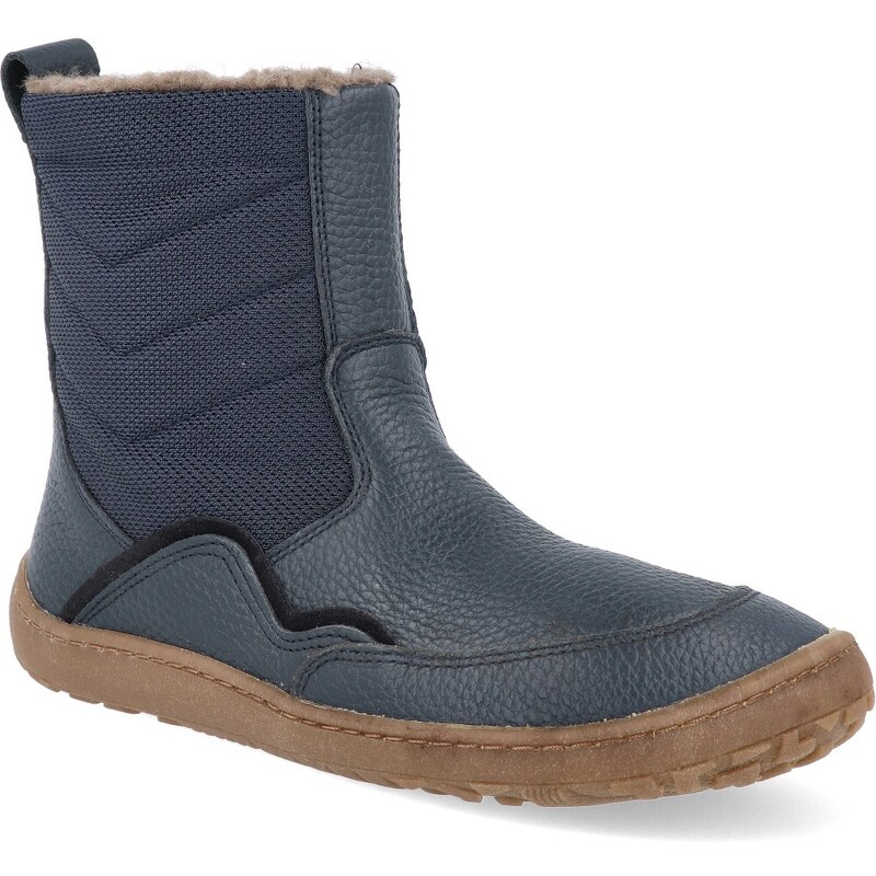 Barefoot kozačky Froddo - BF Winter Boots Black modré