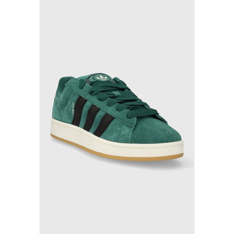 Semišové sneakers boty adidas Originals Campus 00s zelená barva, IF8763