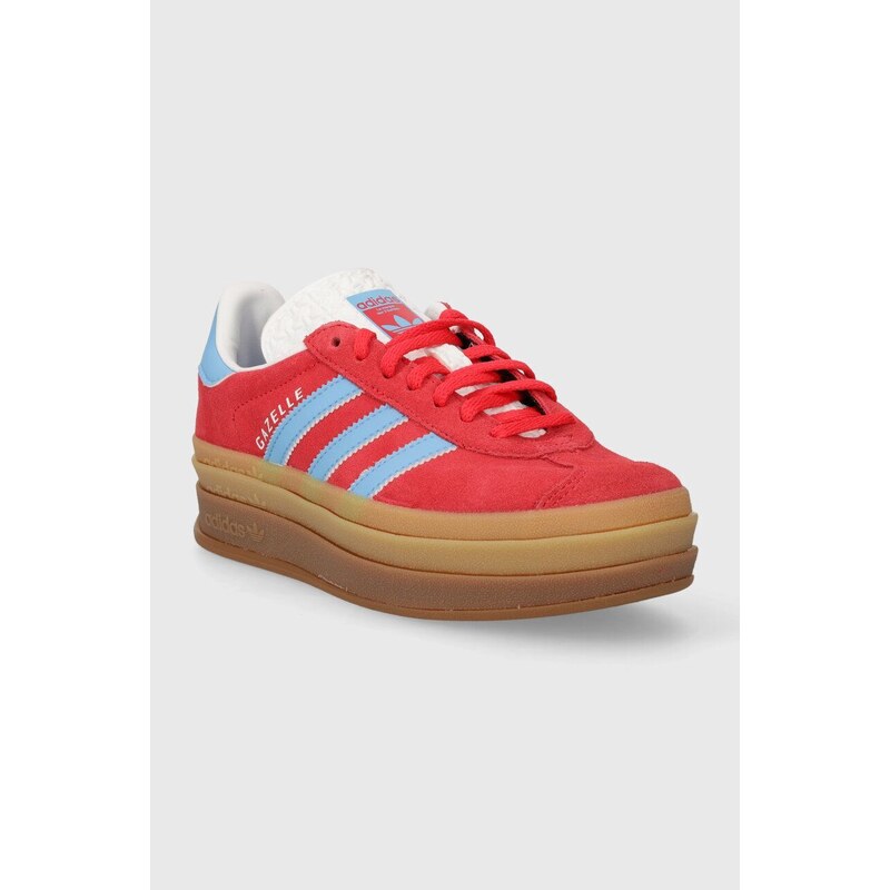 Sneakers boty adidas Originals Gazelle Bold červená barva, IE0421