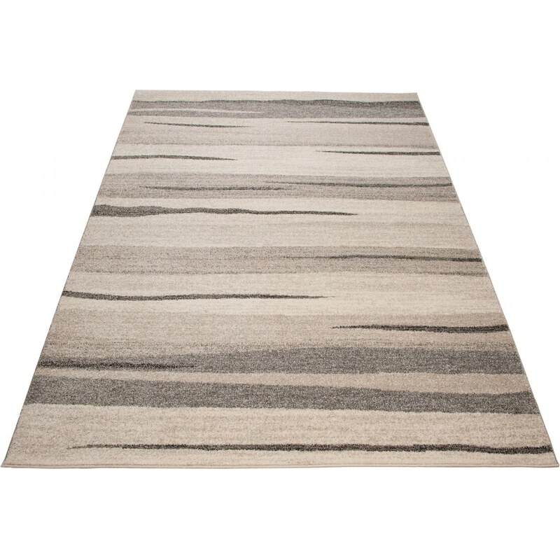 Chemex Moderní koberec Ostrava - pruhy 2 - béžový Rozměr koberce: 120x170 cm