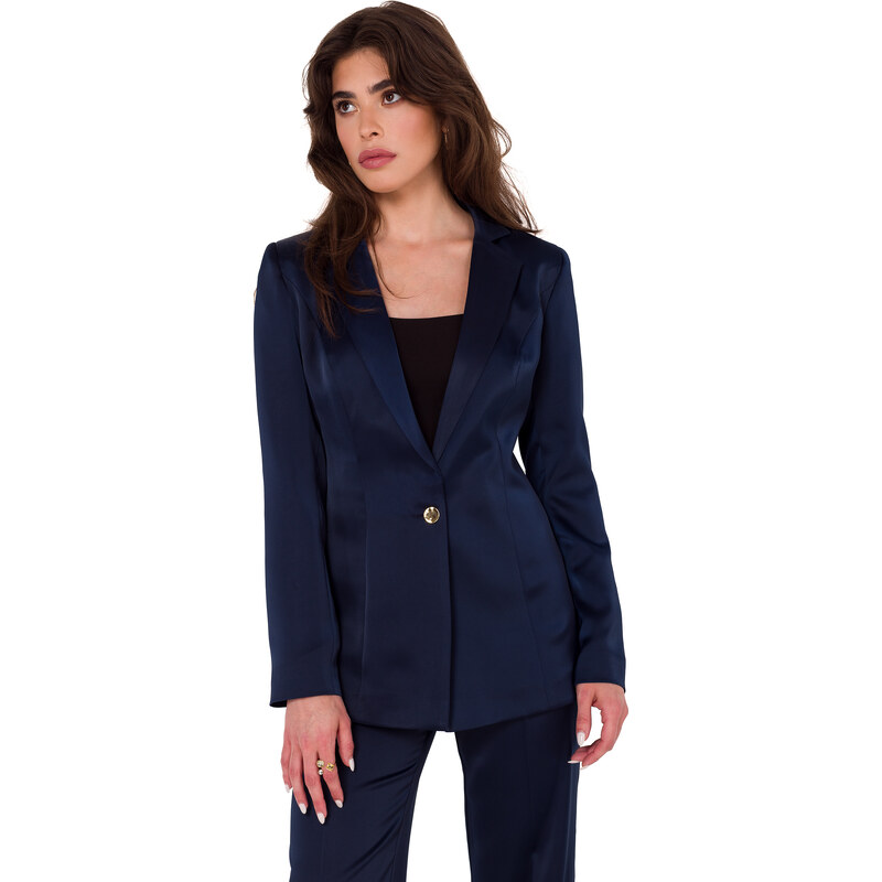 Makover Womans Jacket K173 Navy Blue 107067078