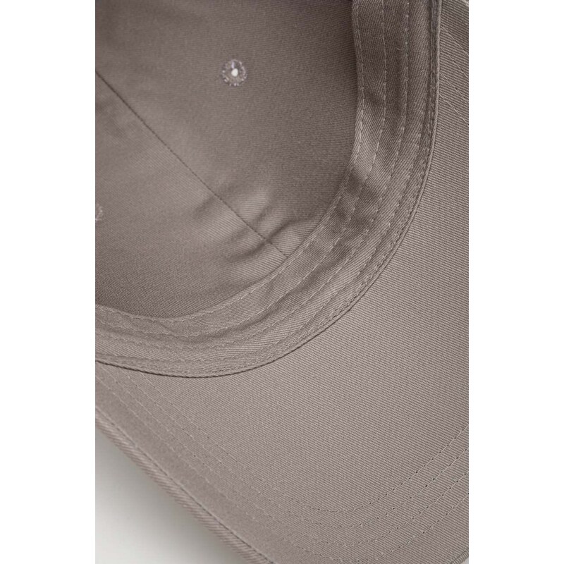 Bavlněná baseballová čepice Tommy Hilfiger šedá barva
