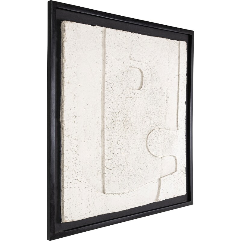 Bílý abstraktní obraz Richmond Phoebe II. 96,5 x 96,5 cm