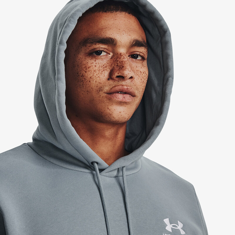 Pánská mikina Under Armour Essential Fleece Hoodie Blue