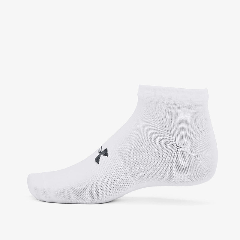 Pánské ponožky Under Armour Essential Low Cut Socks 3-Pack White