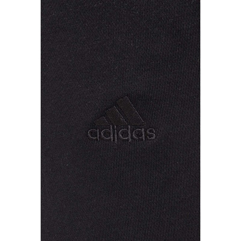 Tepláky adidas černá barva, hladké, IW1184