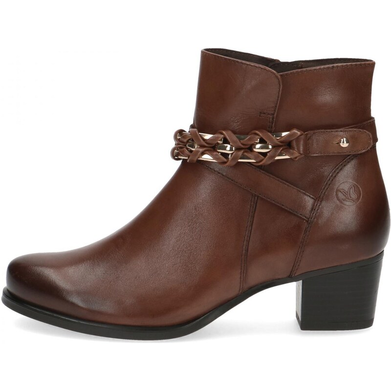 Caprice kotníková obuv 25336 cognac nappa 88560307