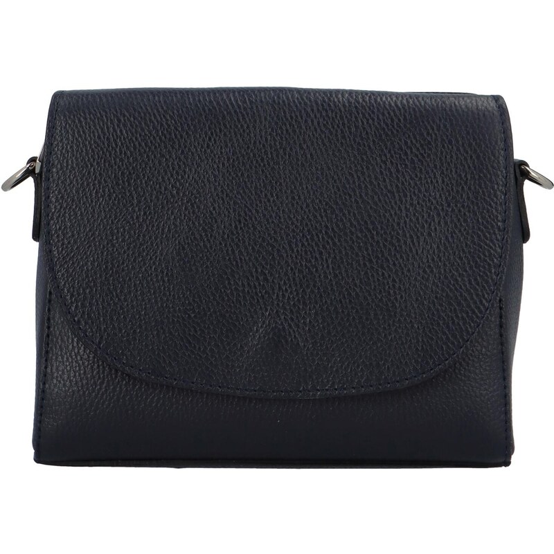 Delami Vera Pelle Dámská kožená crossbody kabelka tmavě modrá - Delami 88563925