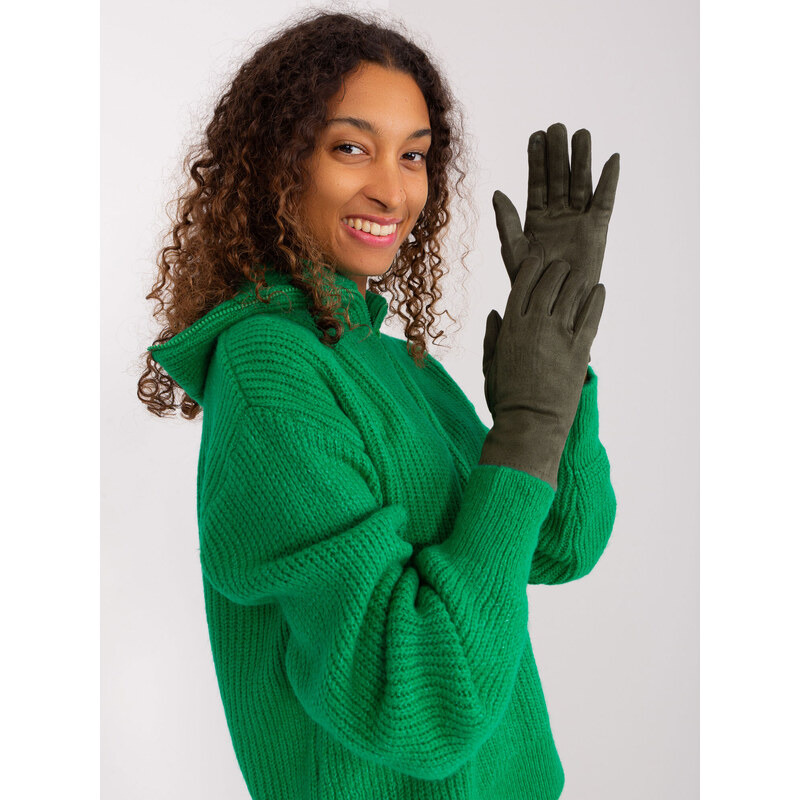 Wool Fashion Italia Gloves-AT-RK-2370.96-khaki