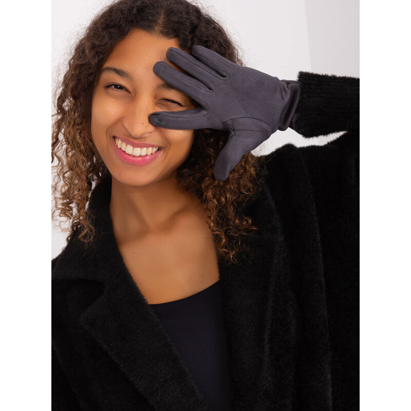 Wool Fashion Italia Gloves-AT-RK-2370.99-dark gray