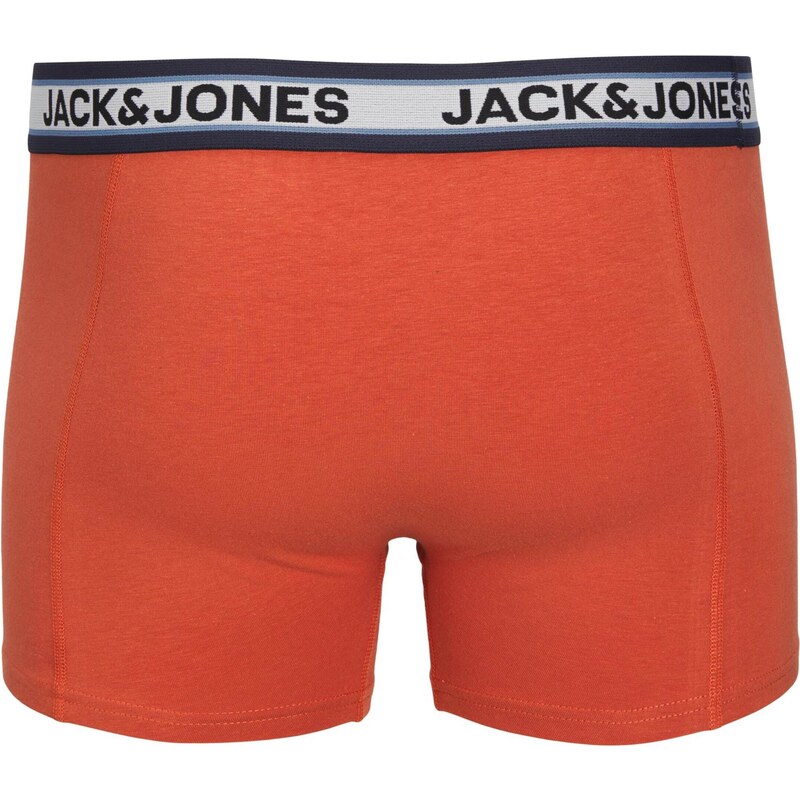 JACK & JONES Boxerky 'Marco' světlemodrá / tmavě modrá / světle šedá / tmavě oranžová