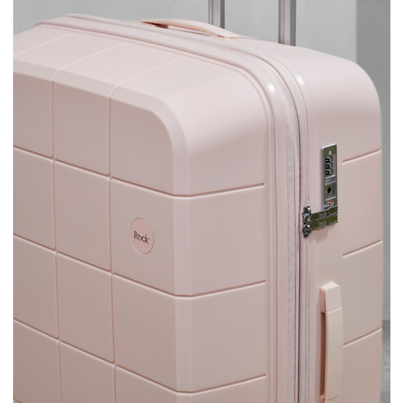 ROCK Pixel sada 3 cestovních kufrů TSA 54/66/75 cm Pastel Pink
