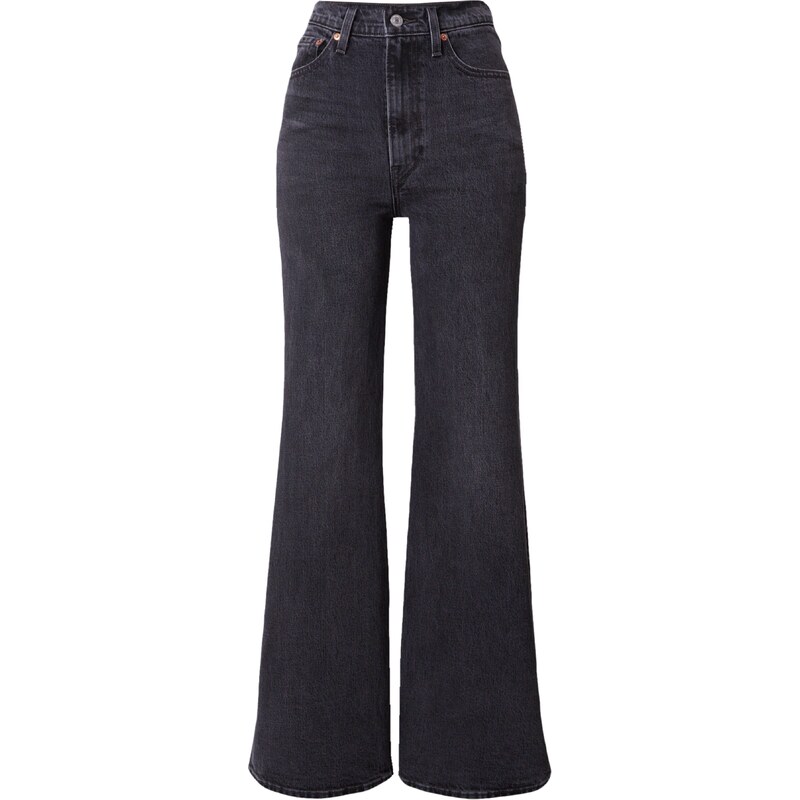 LEVIS  Džíny Ribcage Bells černá džínovina