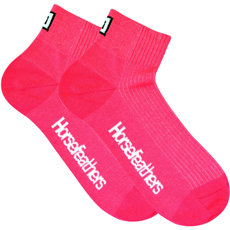 Horsefeathers RUN Socks Neon Pink