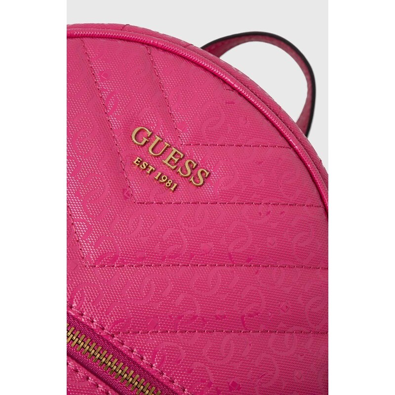 Batoh Guess VIKKY dámský, růžová barva, malý, hladký, HWGA69 95320