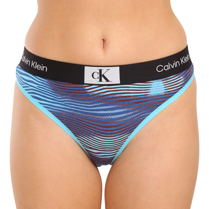 Dámská tanga Calvin Klein vícebarevná (QF7221E-GNX)