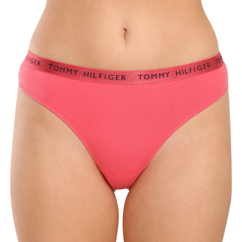 3PACK dámská tanga Tommy Hilfiger vícebarevná (UW0UW04889 0V5)