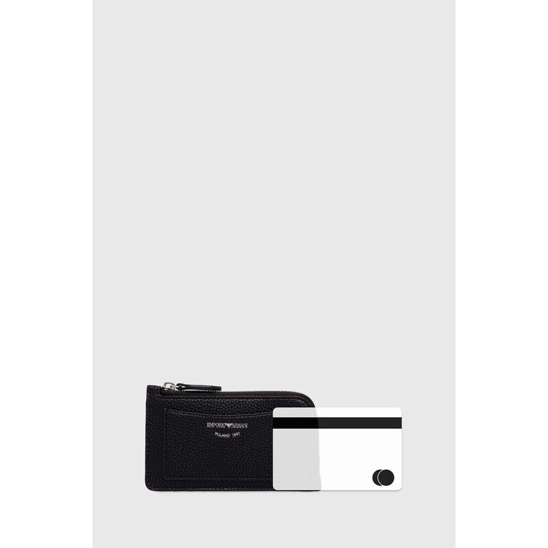 Peněženka Emporio Armani černá barva, Y3H332 YWO3E