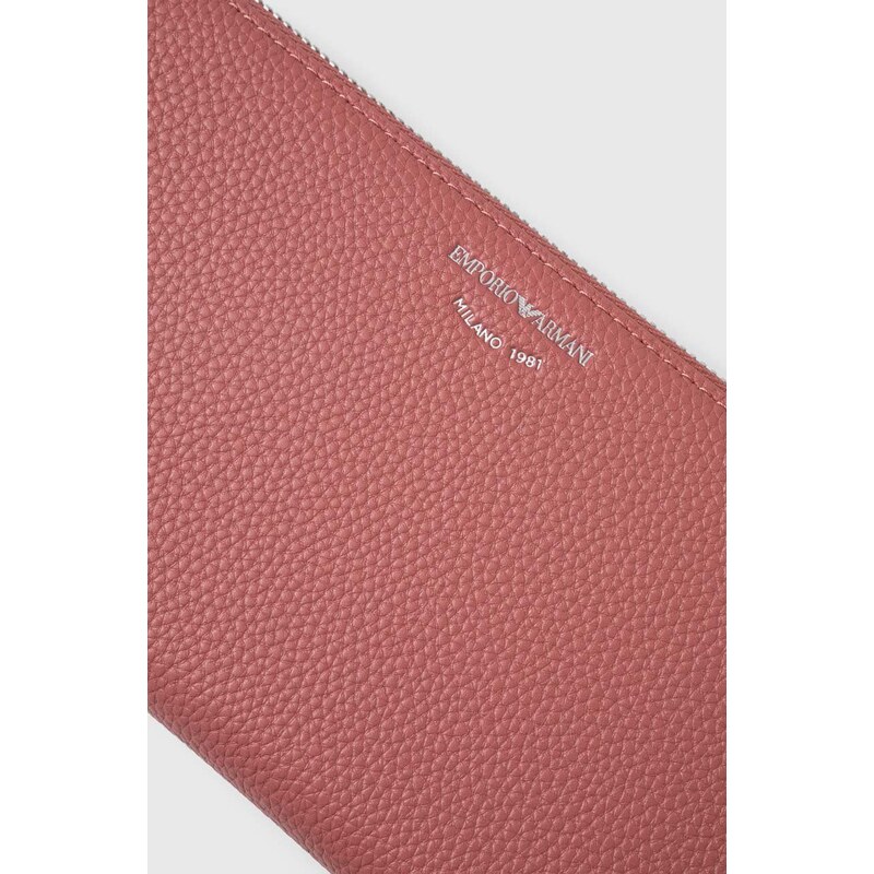 Peněženka Emporio Armani růžová barva, Y3H168 YVZ7E