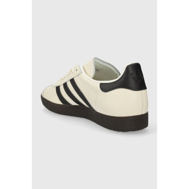 Kožené sneakers boty adidas Originals Gazelle bílá barva, ID3719