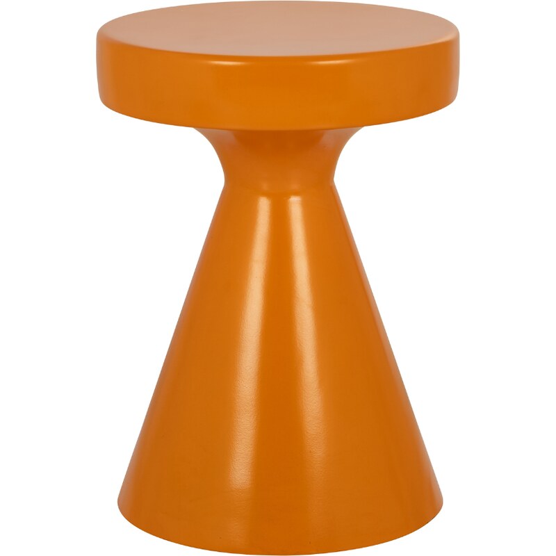 Oranžový kovový odkládací stolek Richmond Kimble I. 30 cm