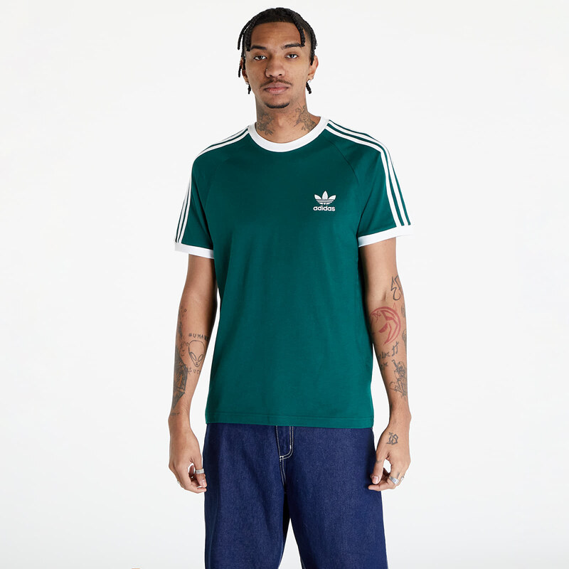 adidas Originals Pánské tričko adidas Adicolor Classics 3-Stripes Short Sleeve Tee Collegiate Green