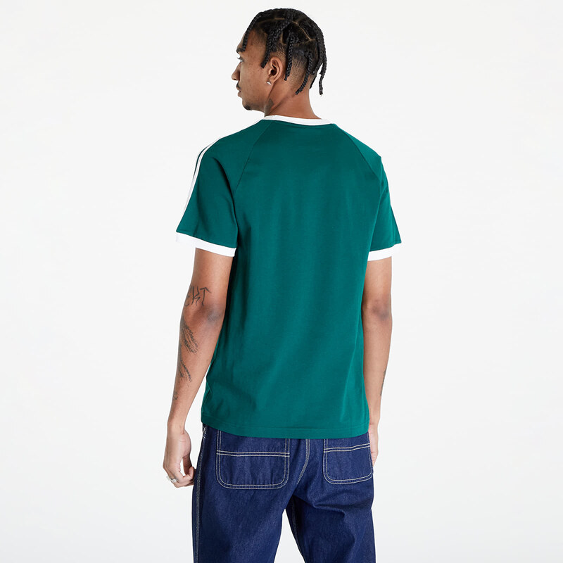 adidas Originals Pánské tričko adidas Adicolor Classics 3-Stripes Short Sleeve Tee Collegiate Green