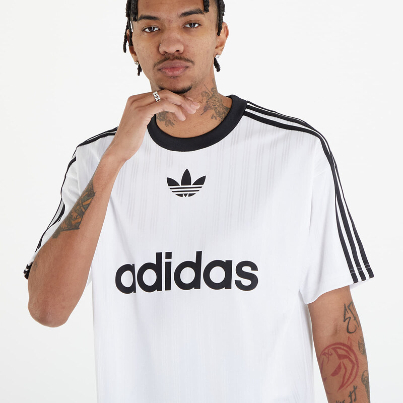 adidas Originals Pánské tričko adidas Adicolor Poly Short Sleeve Tee White/ Black