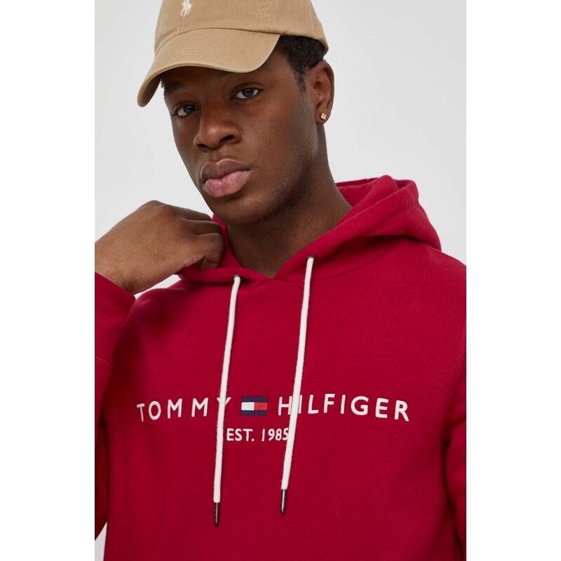 Tommy Hilfiger mikina s kapucí pánská s bavlnou