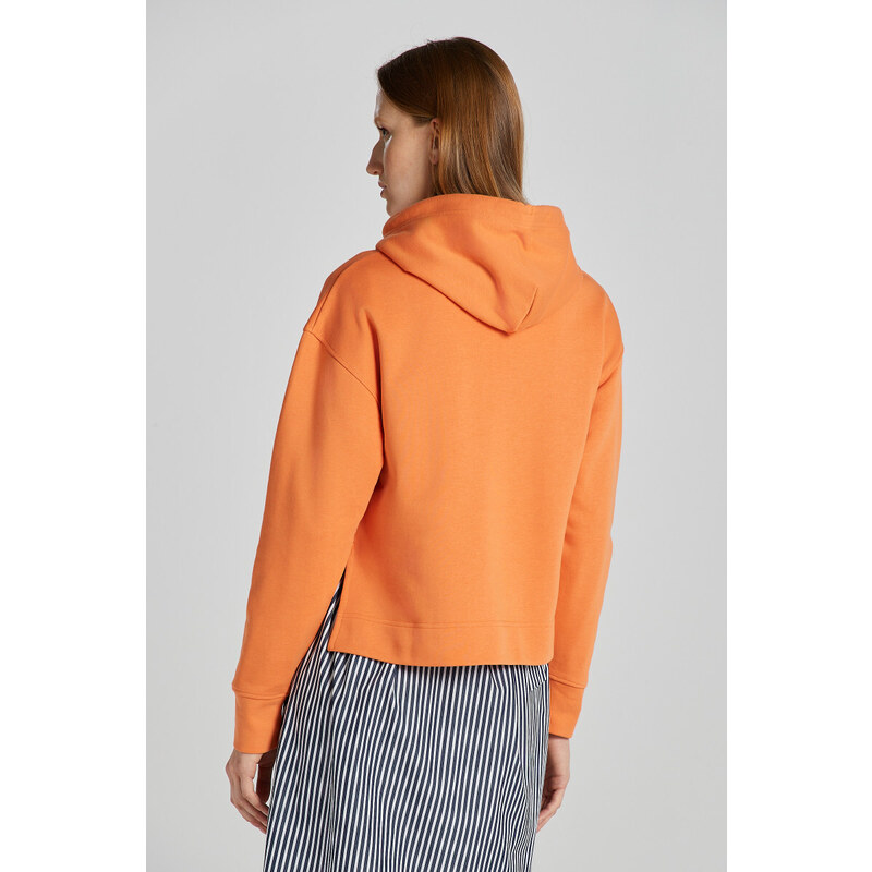 MIKINA GANT D2. ROPE ICON HOODIE oranžová XS