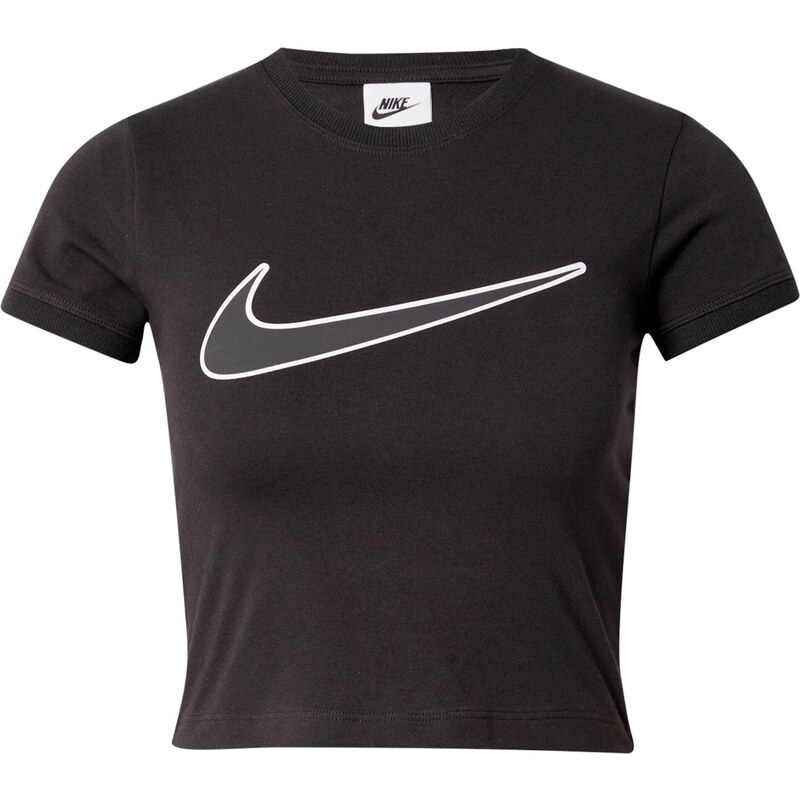Nike Sportswear Tričko černá / bílá