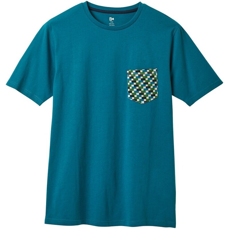 Blancheporte Pyžamové tričko s krátkými rukávy, tyrkysově modré tyrkysová 77/86 (S)