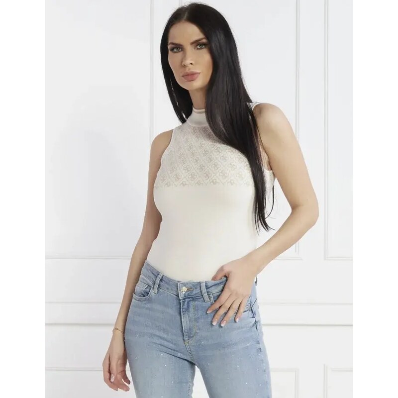 GUESS Top SL RN LISE 4G SWTR | Slim Fit