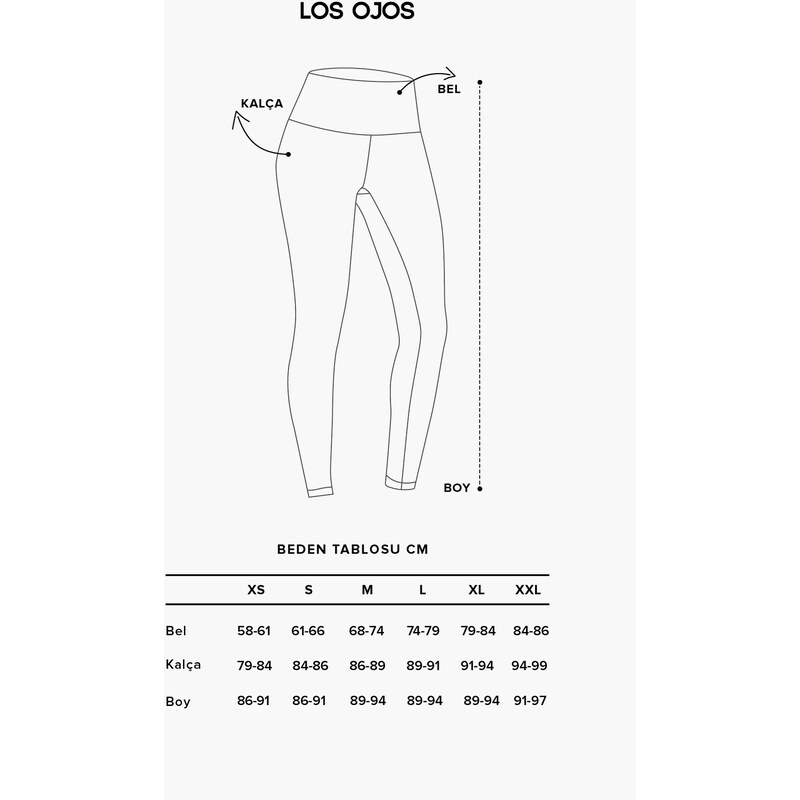 LOS OJOS Women's Anthracite High Waist Consolidating Sports Leggings