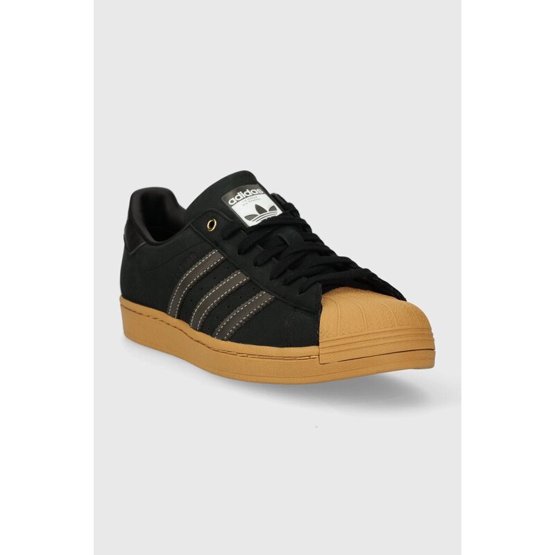 Kožené sneakers boty adidas Originals Superstar GTX černá barva, IF6161