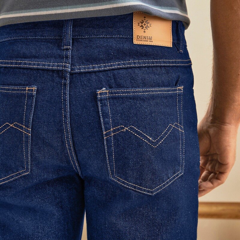 Blancheporte Strečové džíny, vnitřní délka nohavic 82 cm tmavě modrá 44