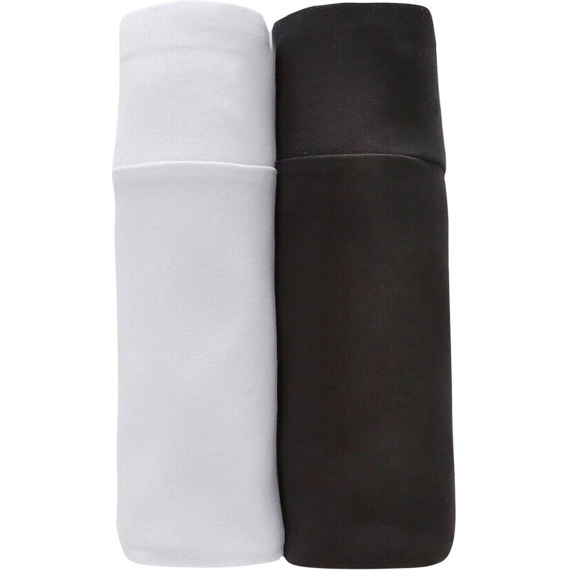 Blancheporte Sada 2 diskrétních kalhotek panty bílá+černá 34/36