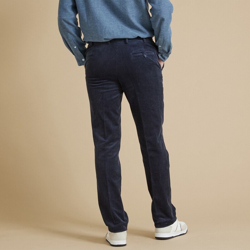 Blancheporte Manšestrové kalhoty s pružným pasem námořnická modrá 48