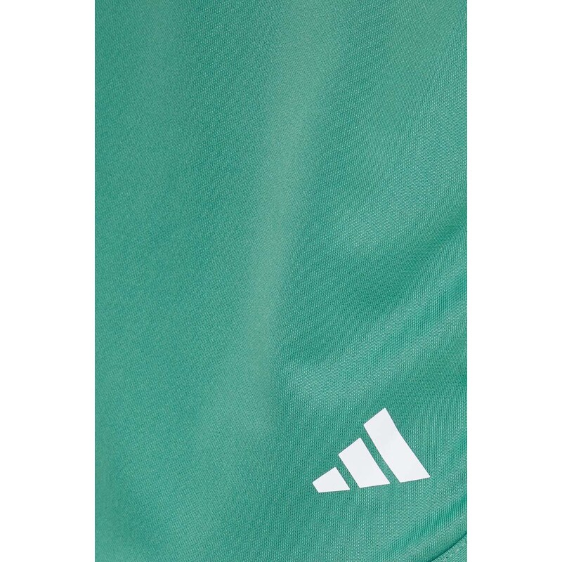 Tréninkové šortky adidas Performance Pacer zelená barva, hladké, high waist, IR6236