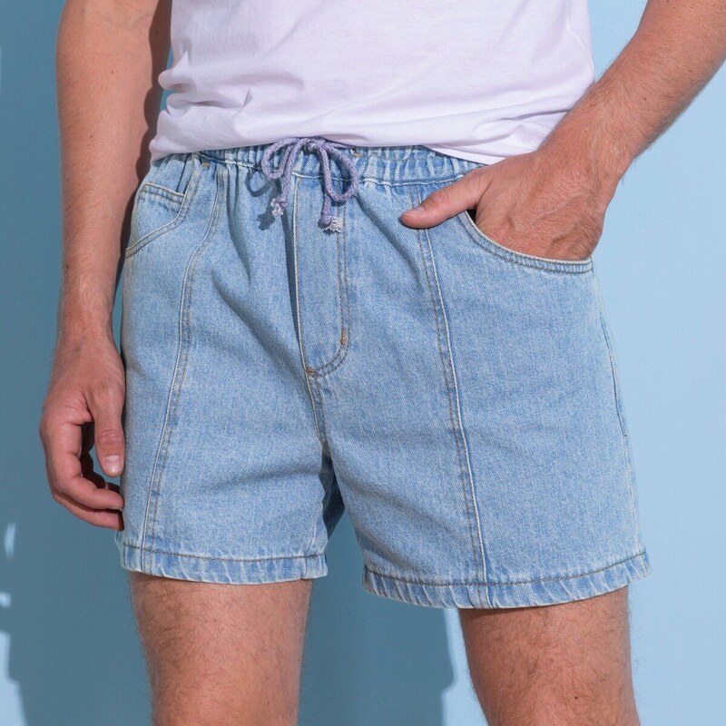 Blancheporte ortky z lehk ho denimu sepran modr 48 GLAMI.cz